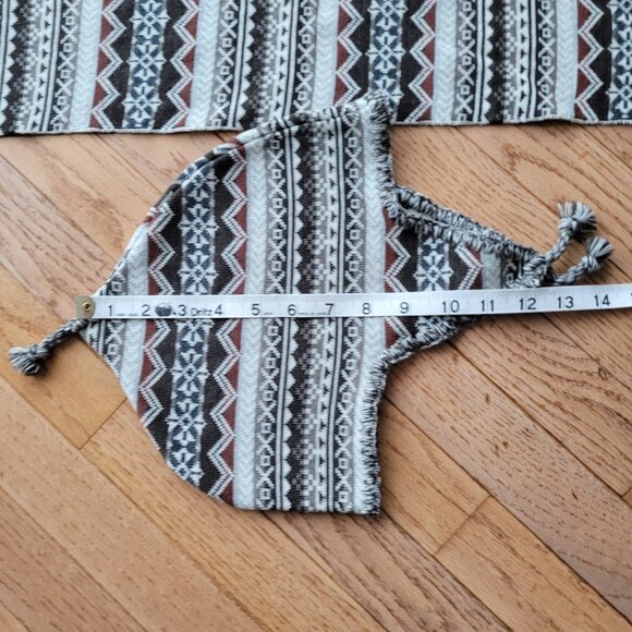 NWT Smartwool Hat and Scarf Set Beanie Hat with Ear Flaps Merino Wool - Picture 13 of 15